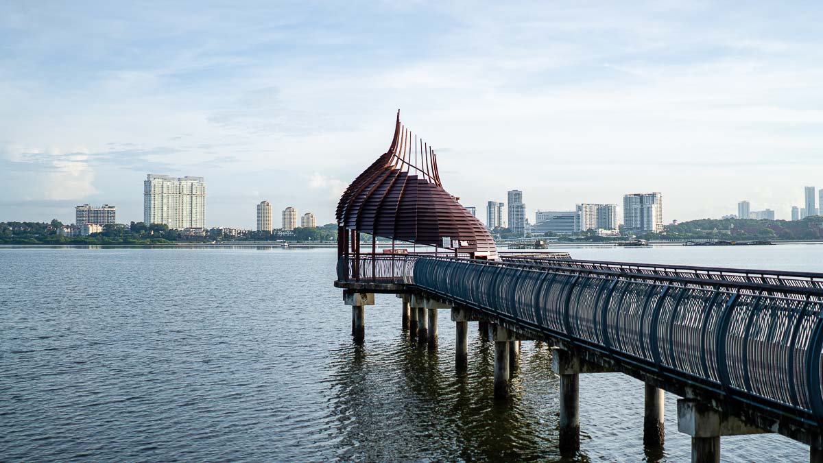 Sungei Buloh Wetland Reserve View of Malaysia - Hiking Trails in Singapore
