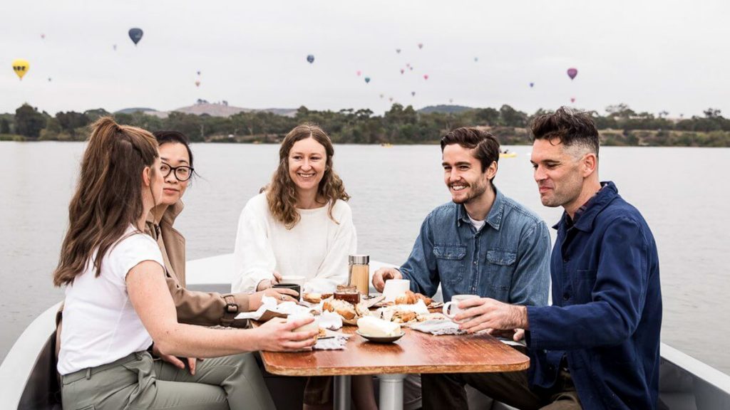 Australia Capital Territory Canberra Lake Burley Griffin GoBoat Rental Picnic - Post COVID Travel Bucket List