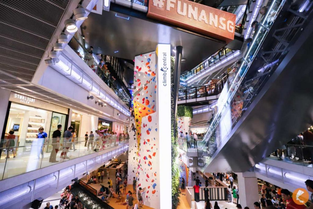 Climb Central Funan Mall - Singapore Daycation ideas