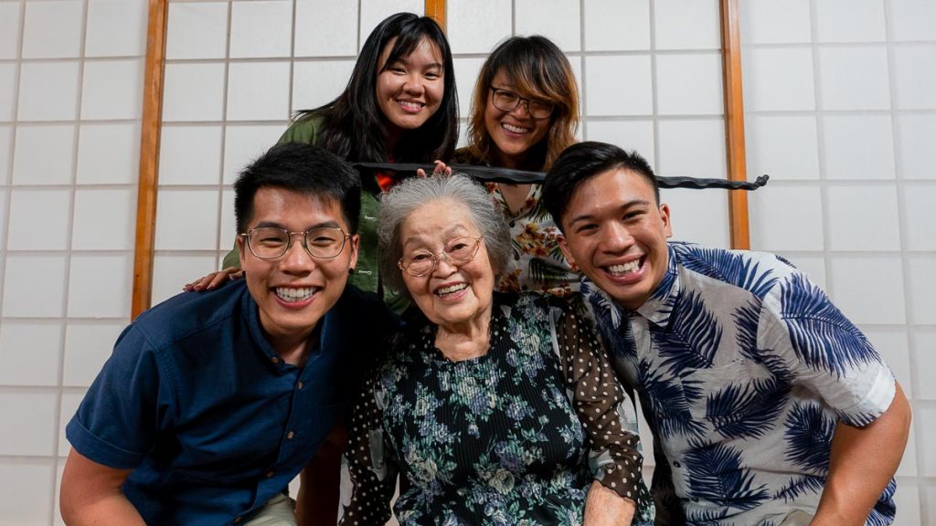 Group photo with elderly Japanese in Okinawa - Cultures Explained Okinawa