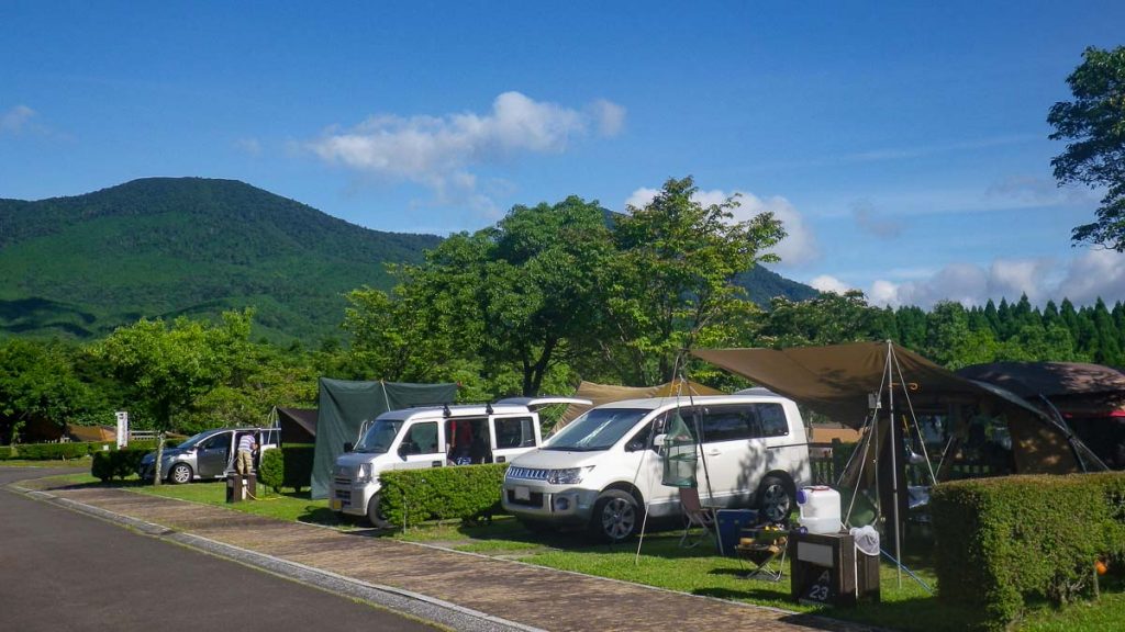 Hinamori Auto Campground at Mt Kirishima - Japan National Parks