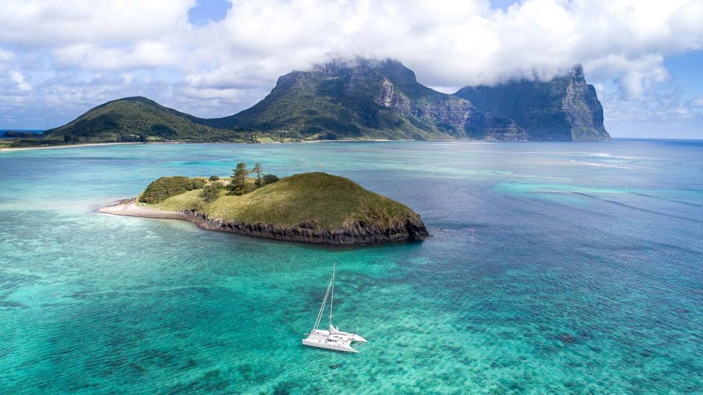 New South Wales Lord Howe Island Drone Shot of Island - Experiences in Australia