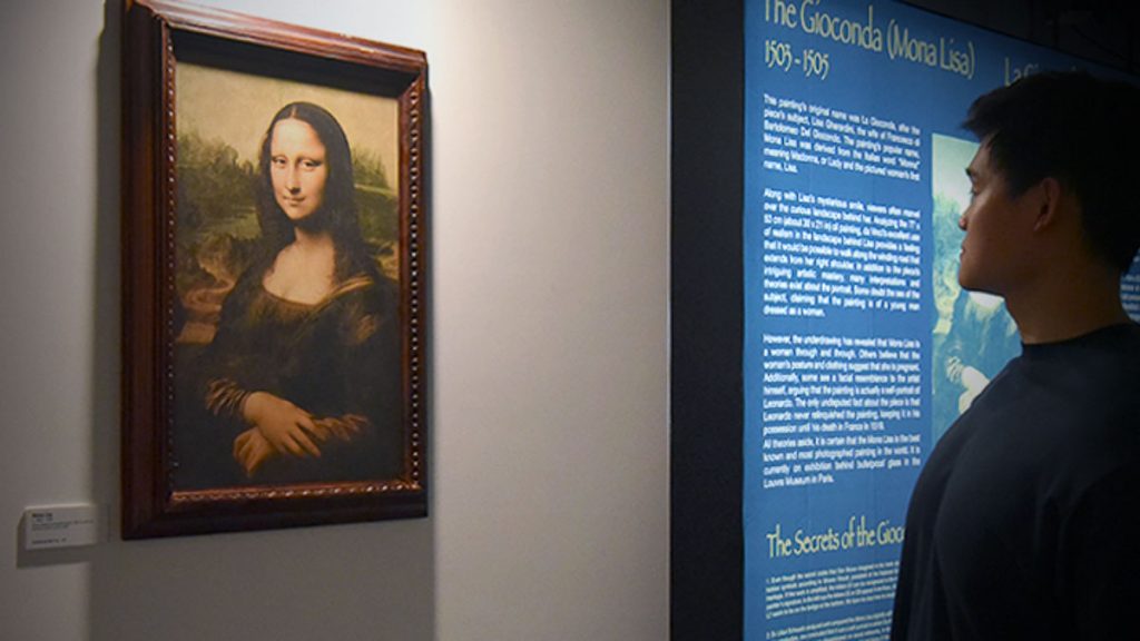 Replica of Mona Lisa painting at Science Centre Singapore Da Vinci the Exhibition - Singapore deals and attractions June 2021