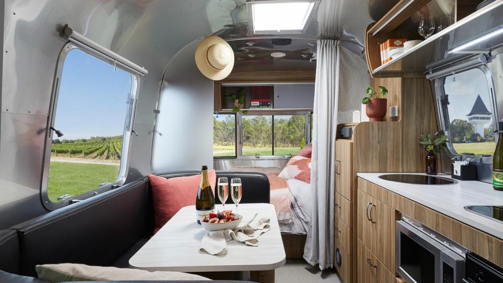 Victoria Mitchelton Airstream Hotel Interior - Post COVID Travel Bucket List