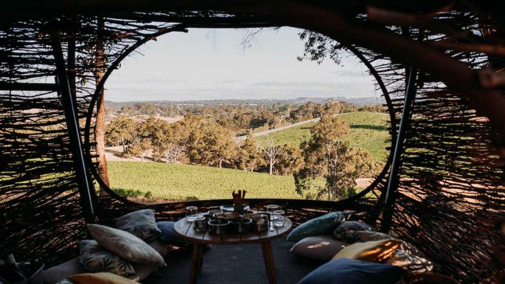 nido experience view of the Adelaide hills from the tasting nest - Things to do in Australia