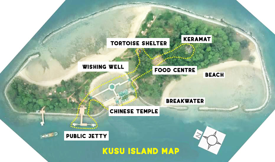 Kusu Island Map