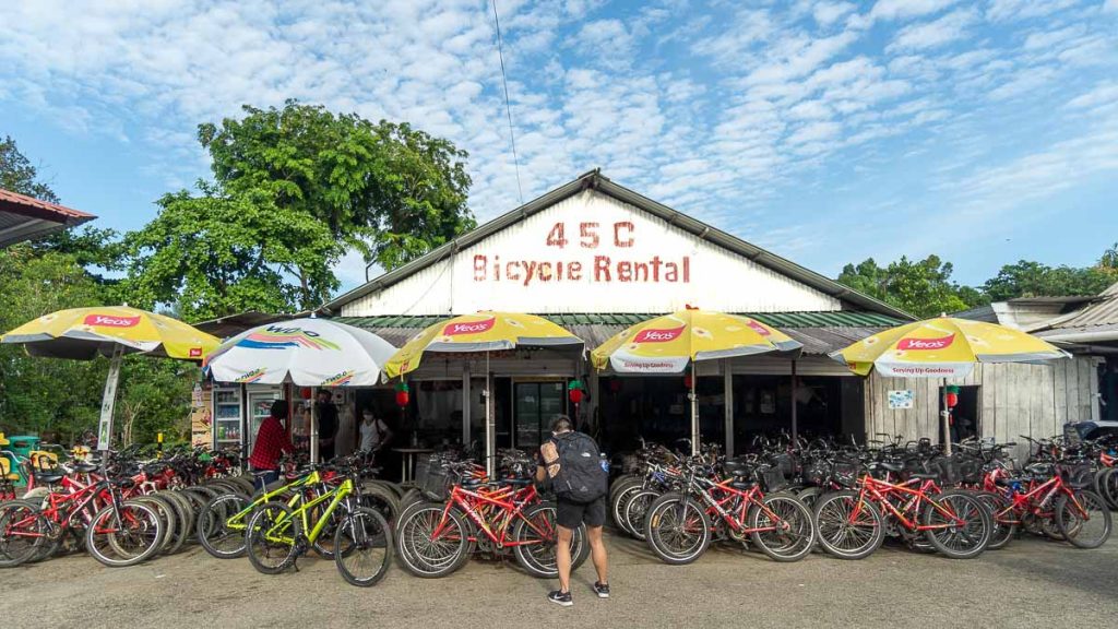 One of Pulau Ubin's Bike Rental Shop