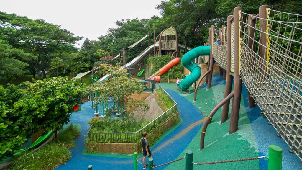 Admiralty Park Outdoor Playground in Singapore with 26 Slides