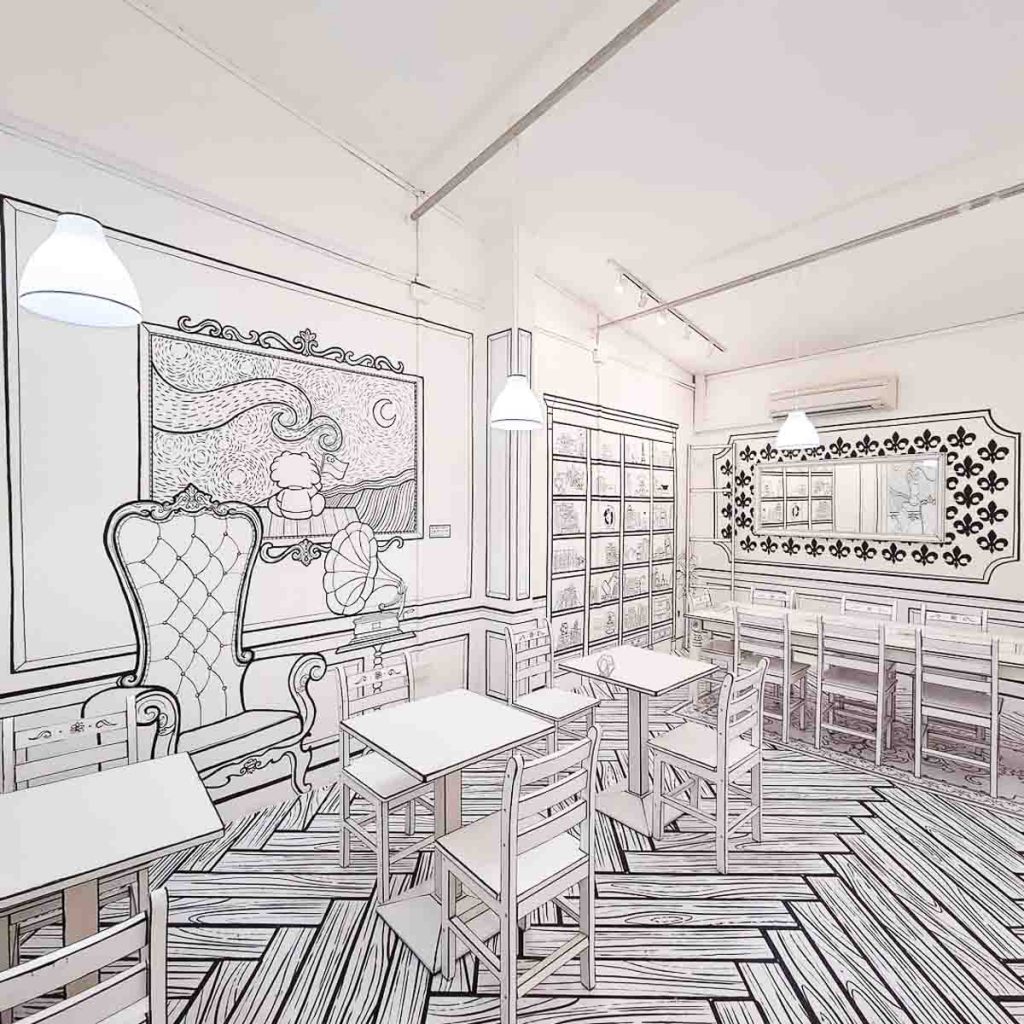 Cafe Monochrome Interior Design Instagrammable Cafes in Singapore