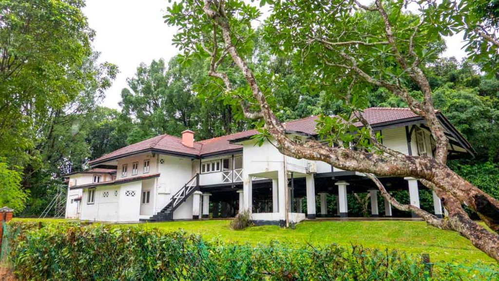 Colonial black-and-white house at Gibraltar Cresent - Sembawang Heritage Trail guide