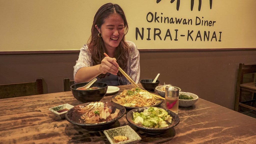 Dining at Nirai-Kanai Okinawan Diner Great World City - Japan-themed Daycation