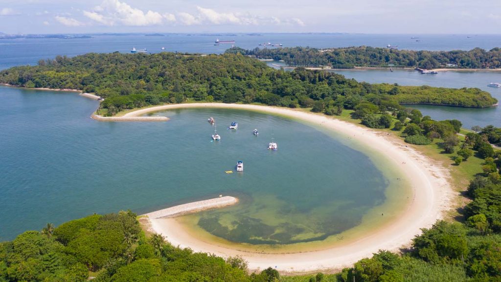 Drone Shot of Lazarus Island