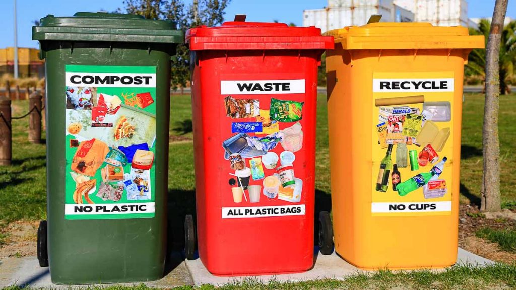 Compost Waste and Recycle Dustbins