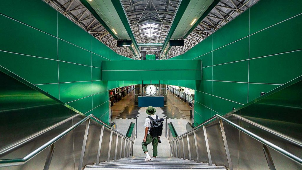 Boy at Green Tuas Link Singapore MRT Station