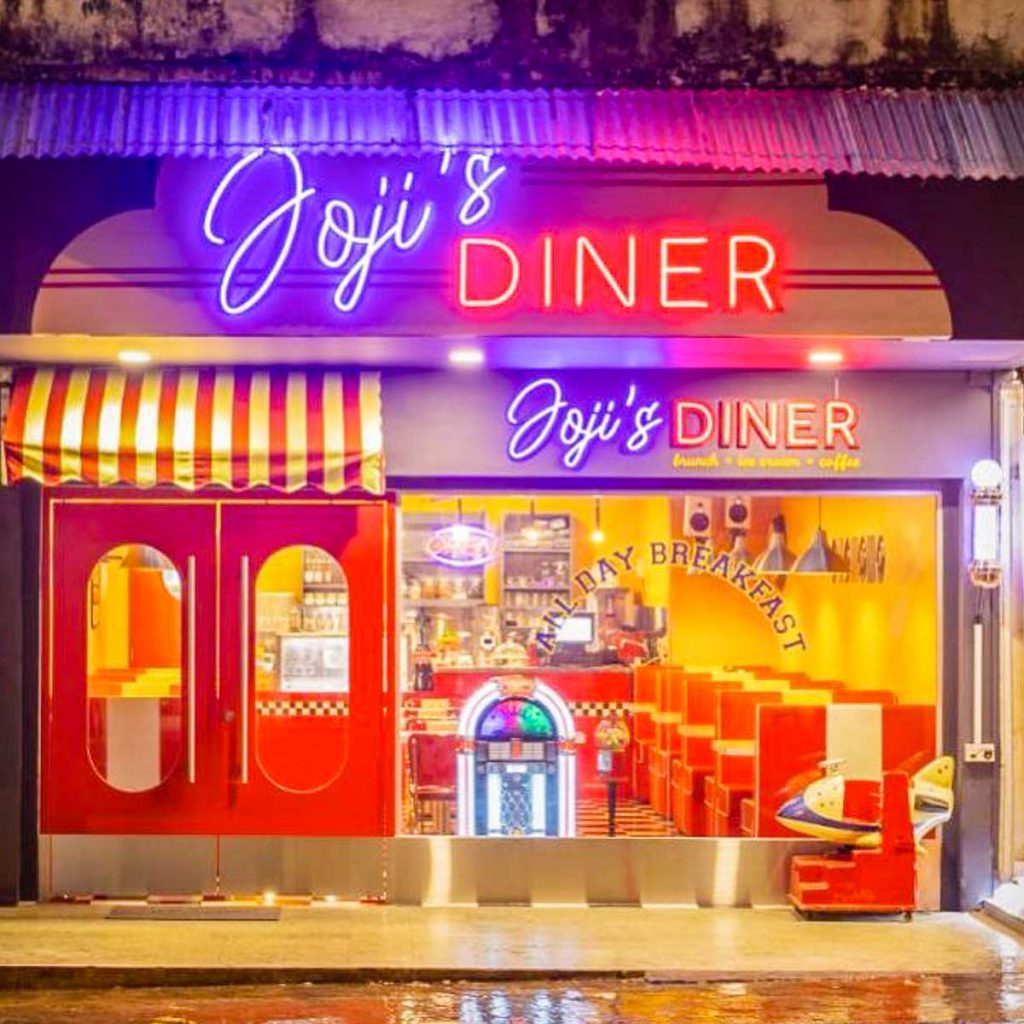 Joji's Diner Exterior Instagrammable Cafes in Singapore