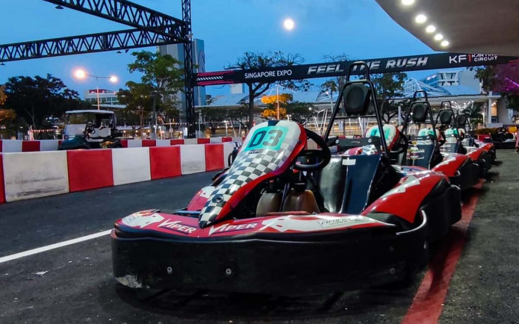 Go karts at KF1@EXPO