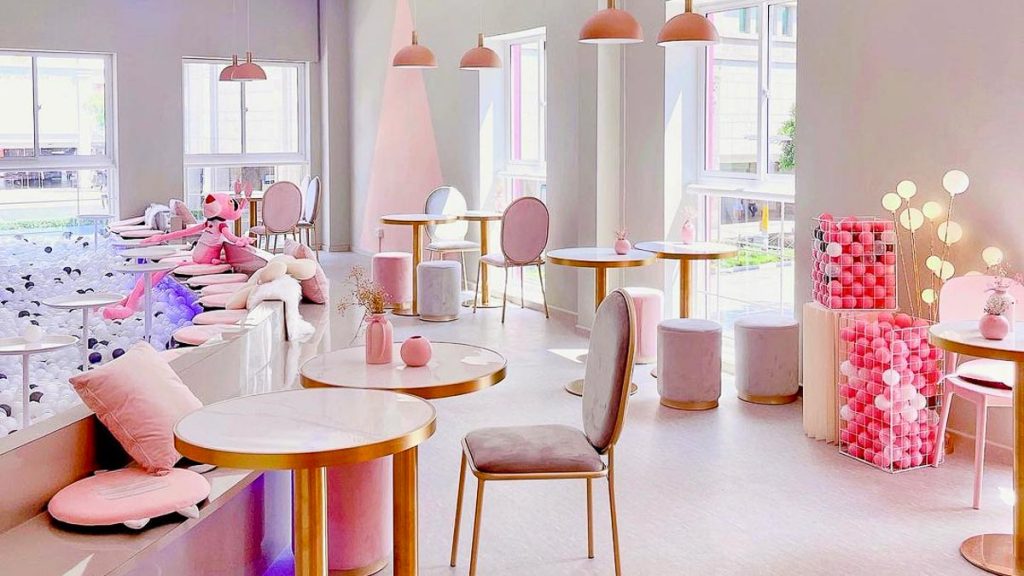 Smile Dessert Pink Interior Instagrammable Cafes in Singapore