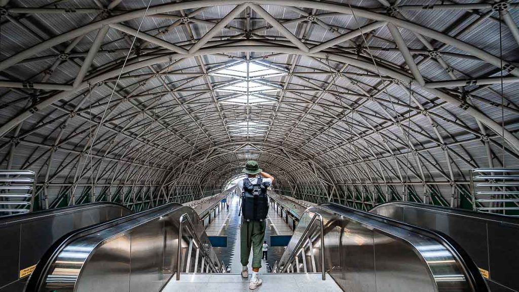 Boy at Tuas Link Singapore MRT Station