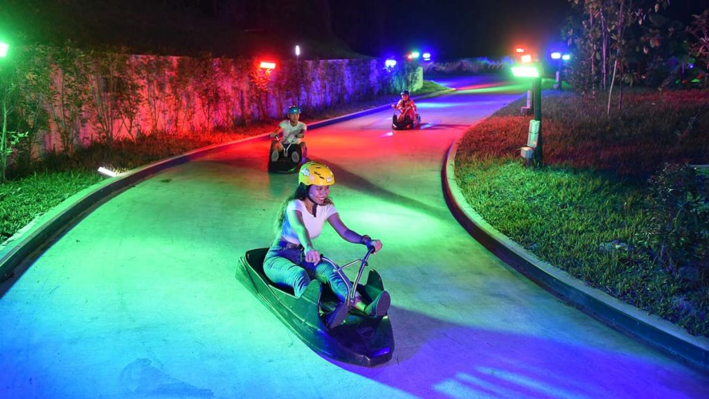 Night luge at Sentosa