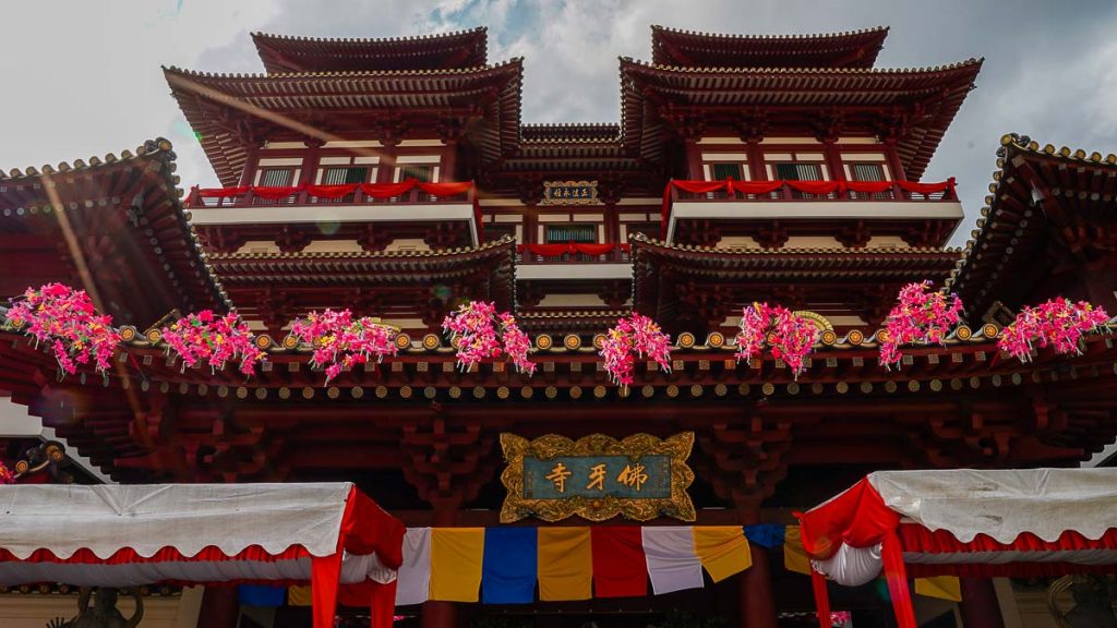 Buddha Tooth Relic Temple Exterior - Singapore Itinerary