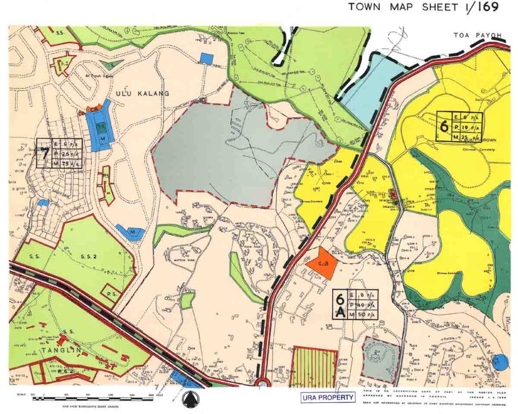 Ancienne carte de Bukit Brown 