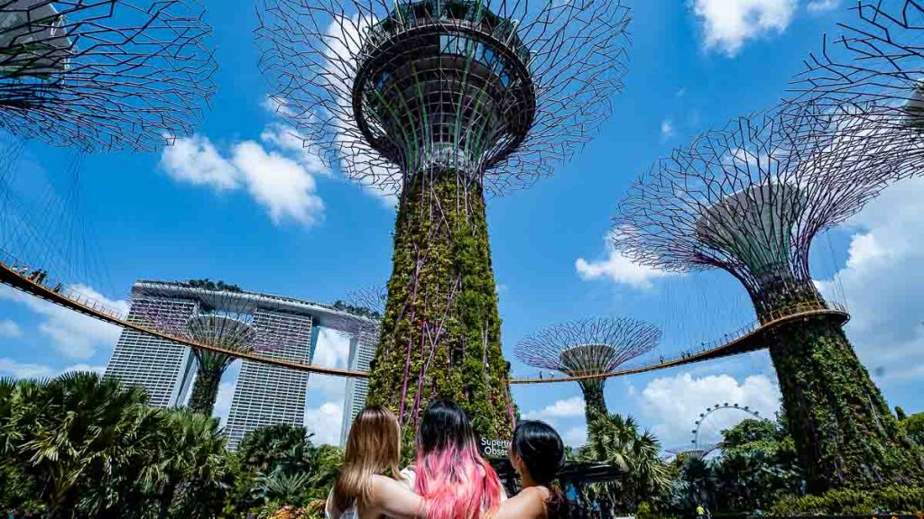 Gardens by the Bay Supertrees - Itinéraire à Singapour