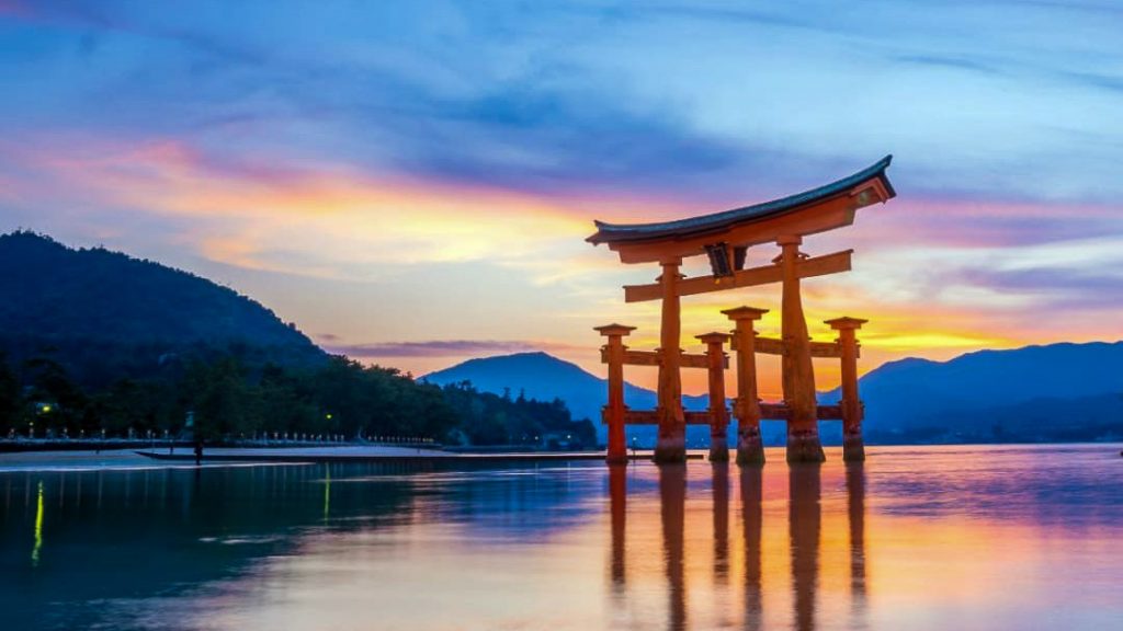 Itsukushima Shrine at High Tide — Places Around the World
