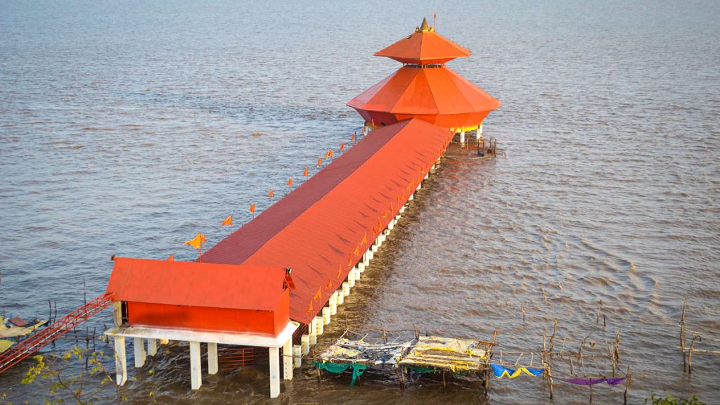 Stambheshwar Mahadev Temple at High Tide