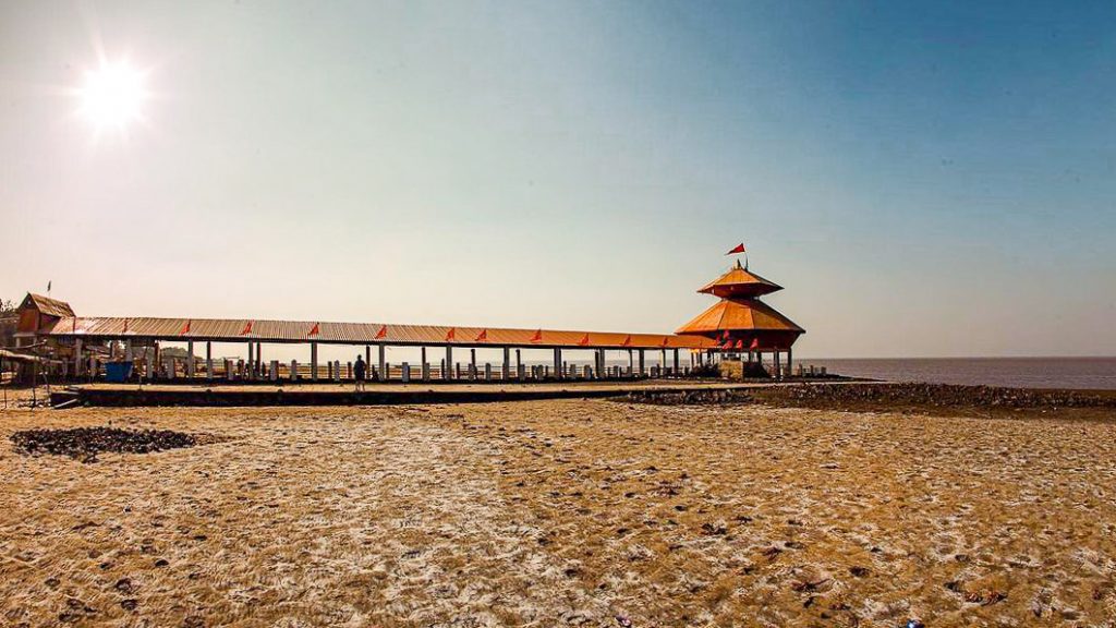 Stambheshwar Mahadev Temple at Low Tide