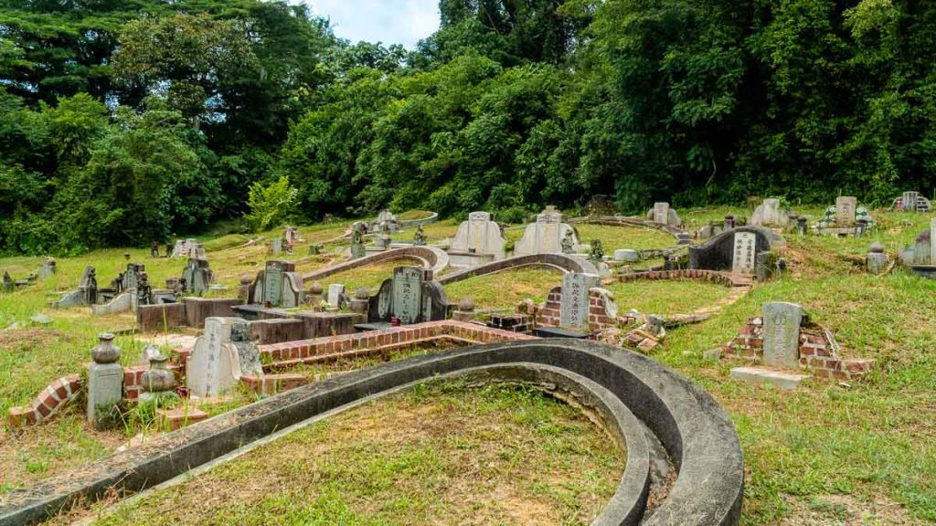 Tombs at Bukit Brown Cemetery