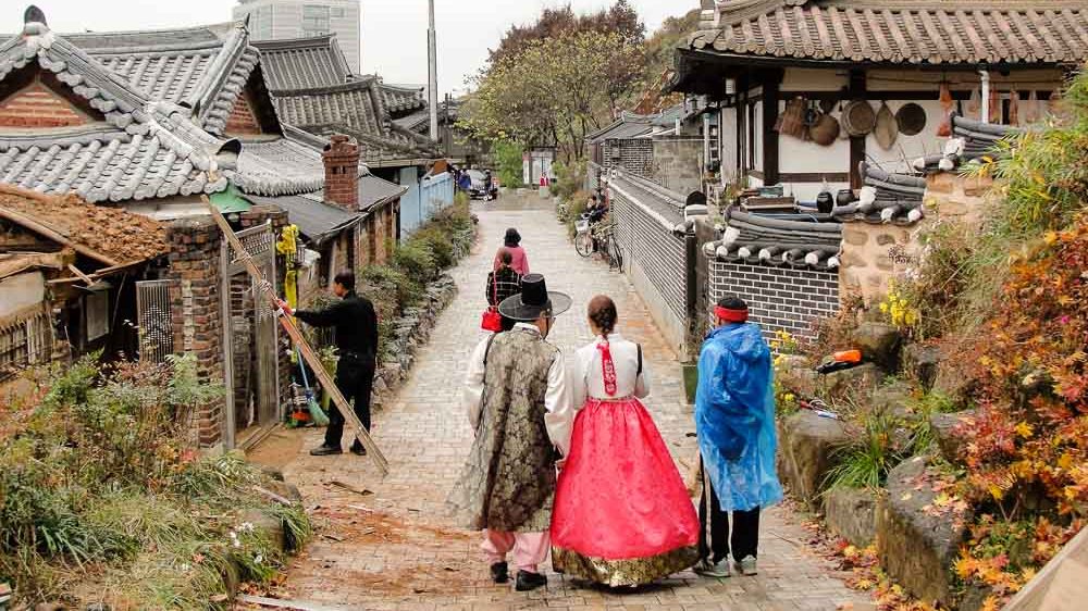 Jeonju Hanok Village in Korea