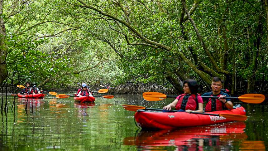 Kayaking at Khatib Bongsu