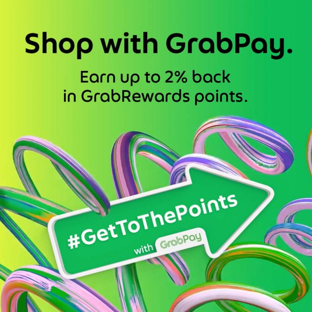 GrabPay #GetToThePoints Arrow