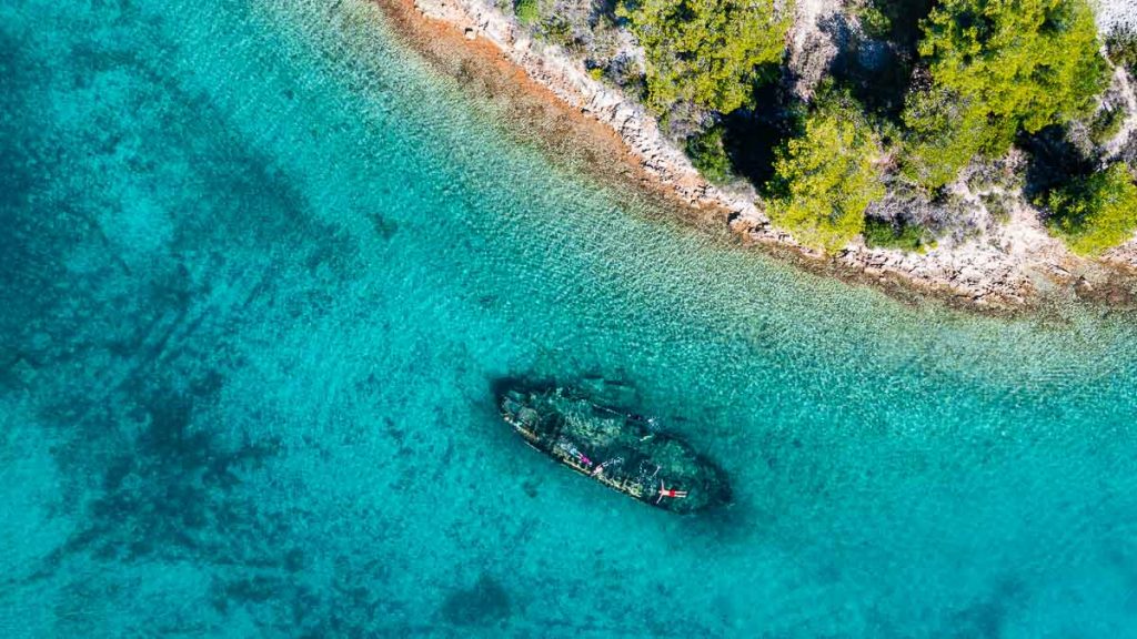 Shipwreck Kontesa Necujam Island Hopping at Split Things to do in Croatia