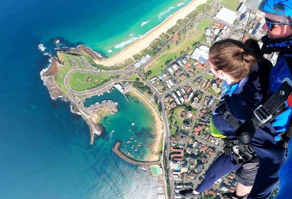 Skydiving at Wollongong - New South Wales Australia