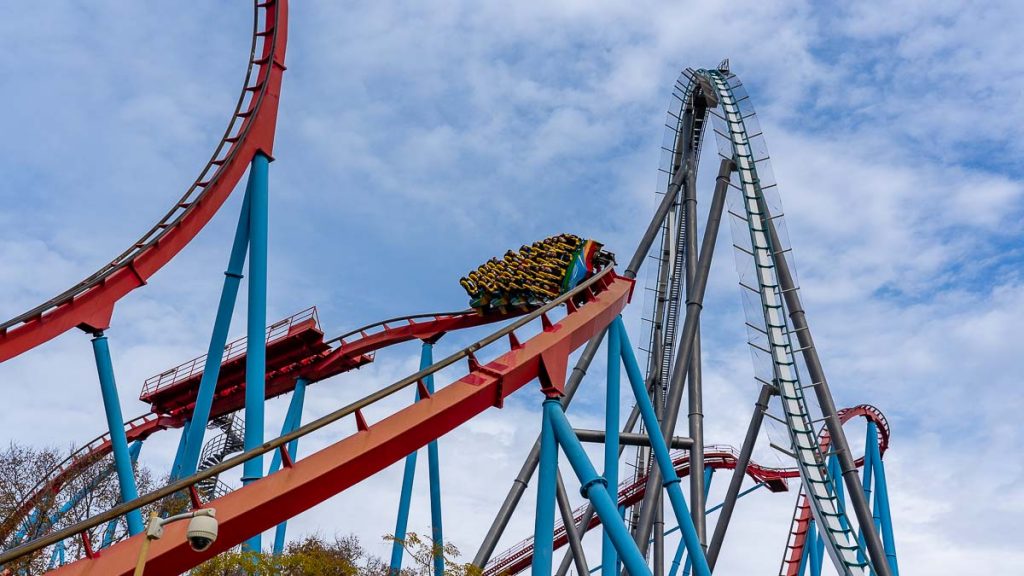 Tarragona PortAventura Park Dragon Khan Roller Coaster - Barcelona Itinerary