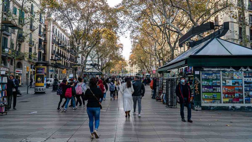 Barcelona La Rambla Shopping Street - VTL Trip to Spain