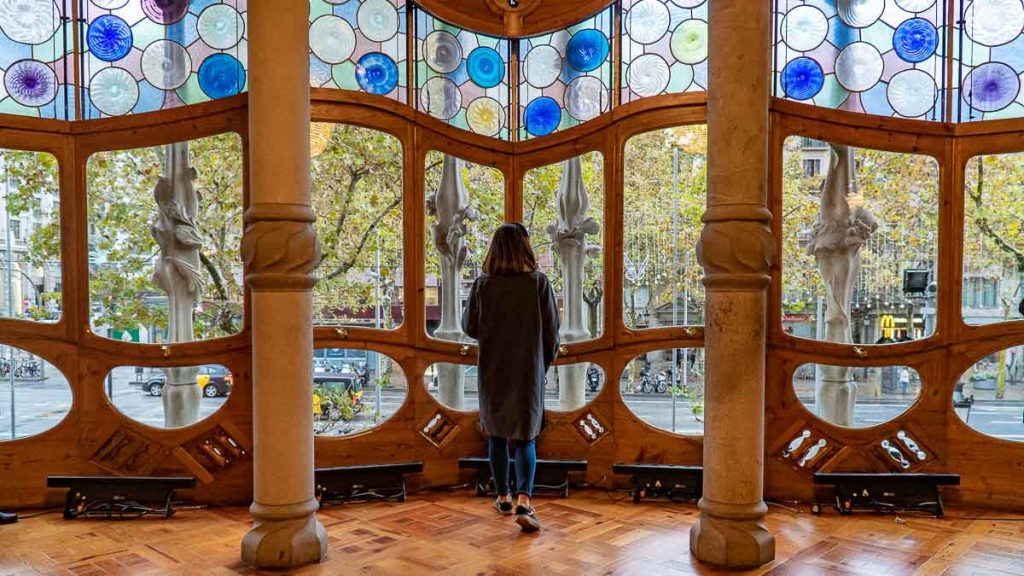 Casa Batllo The Noble Floor Stained Glass Window - Barcelona Itinerary