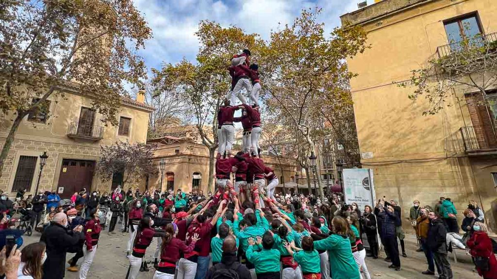 Castellers de Sarrià Performance - Barcelona Itinerary