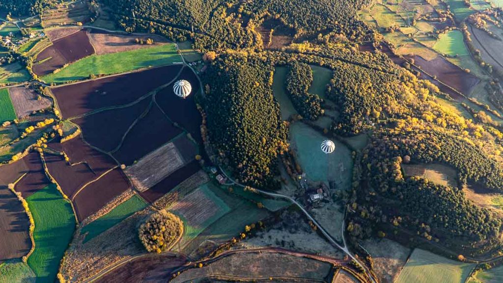 Catalonia Girona La Garrotxa Volcanic Park Vol de Coloms Hot Air Balloon Ride Barcelona Itinerary - Singapore VTL Flights