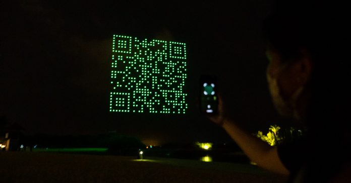 FEATURED - GrabPay Rewards Drone Display 2021