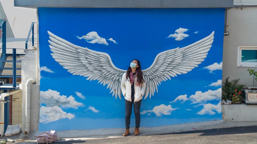 Wings Artwork at Ihwa Mural Village