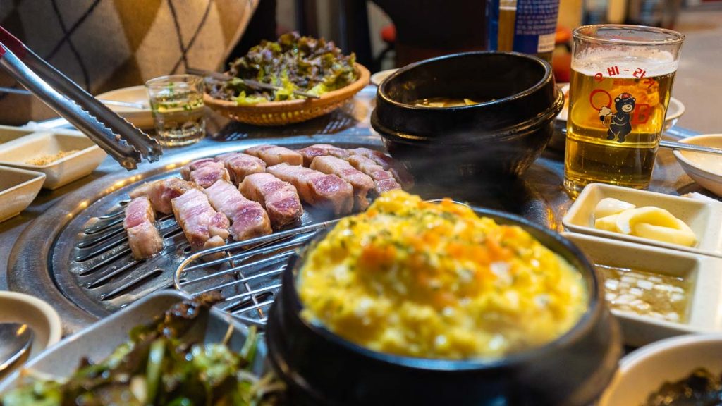 Pork Belly and Steamed Egg - Seoul Food Guide