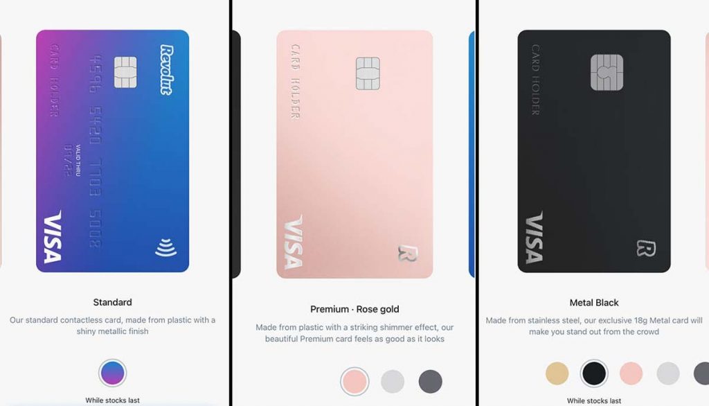 Types of Revolut Cards and Membership Plans