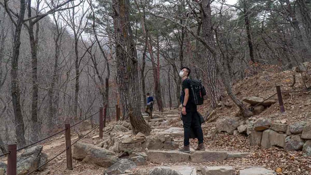 Hiking up Stone Steps to Ulsanbawi Rock - Day trips out of Seoul