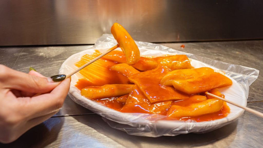 Tteokbokki Found at Street Stall - Things to eat in Korea