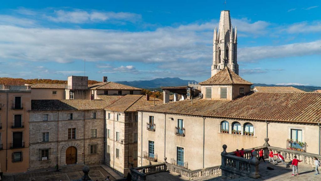 View from Girona Cathedral in Girona Old Town - Catalonia Road Trip