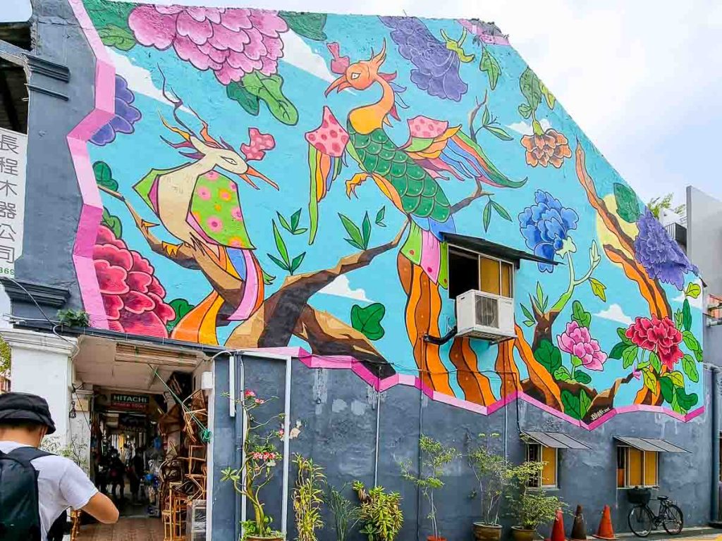 The phoenix mural at Joo Chiat - Katong Guide