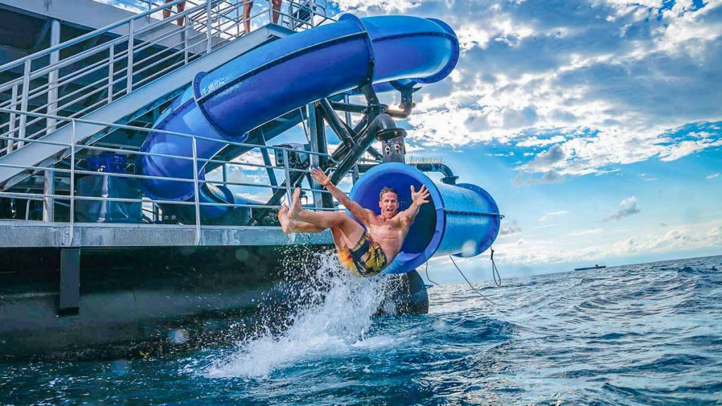 Person in Water Slide - Things to do in Queensland