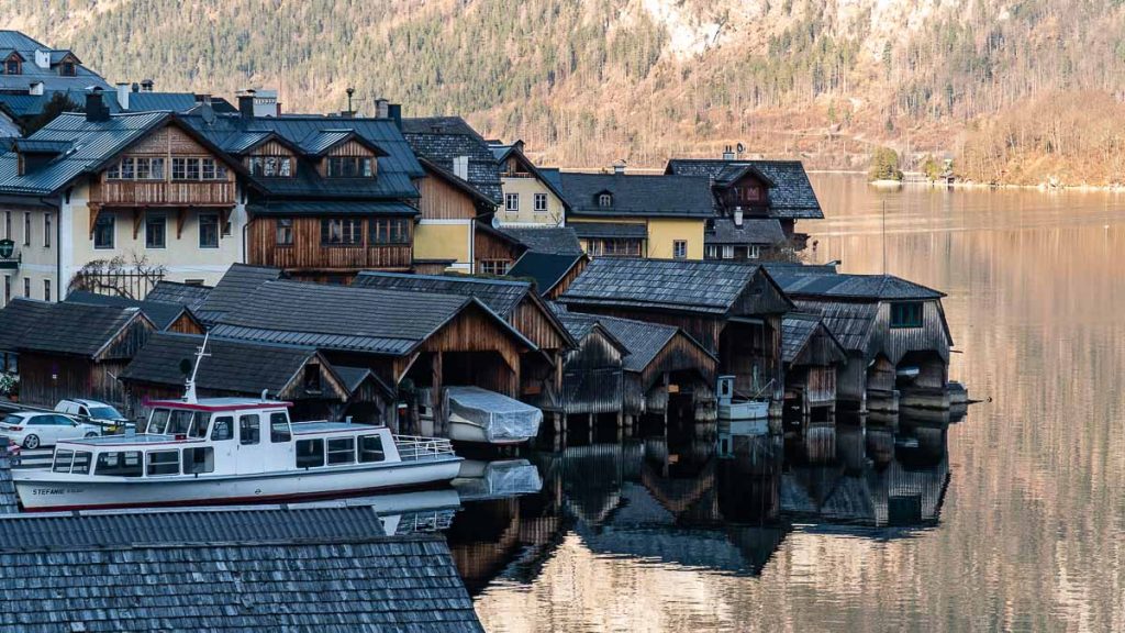 Hallstatt Old Town Boat Houses - Austria Winter Itinerary